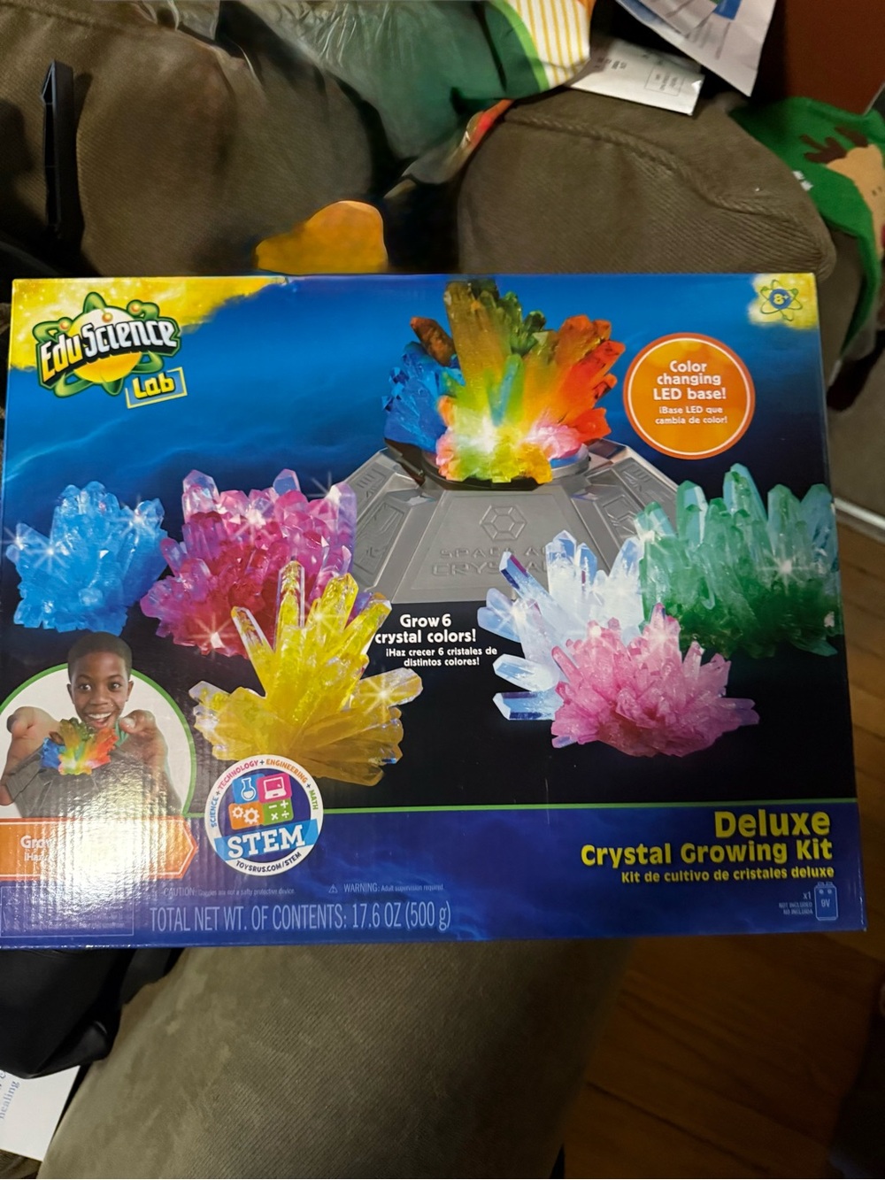 stem Deluxe Crystal Growing Kit - blue, pink, yellow, green, purple